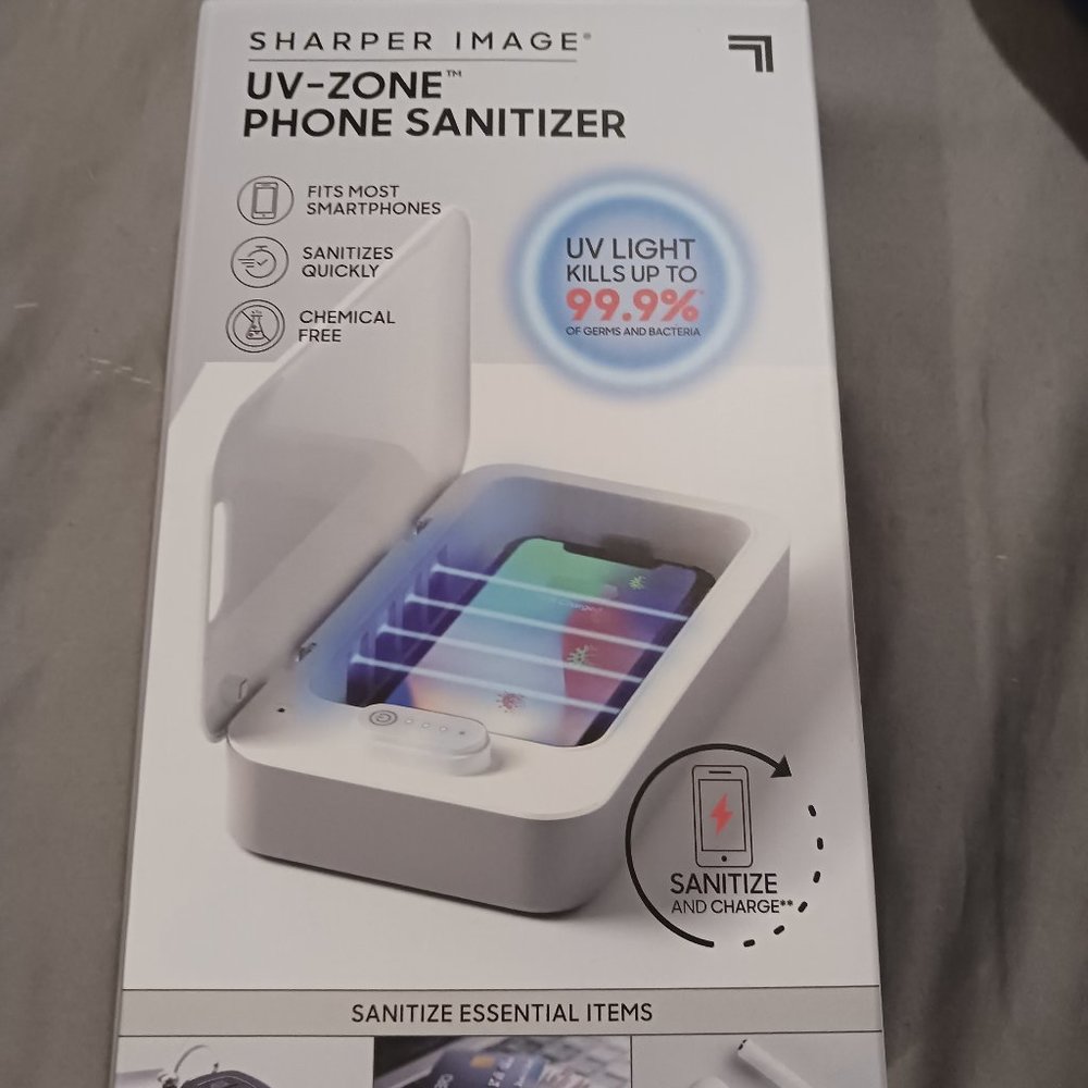 NWT! THE SHARPER IMAGE Phone Sanitizer